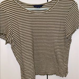 american eagle baby ruffle tee